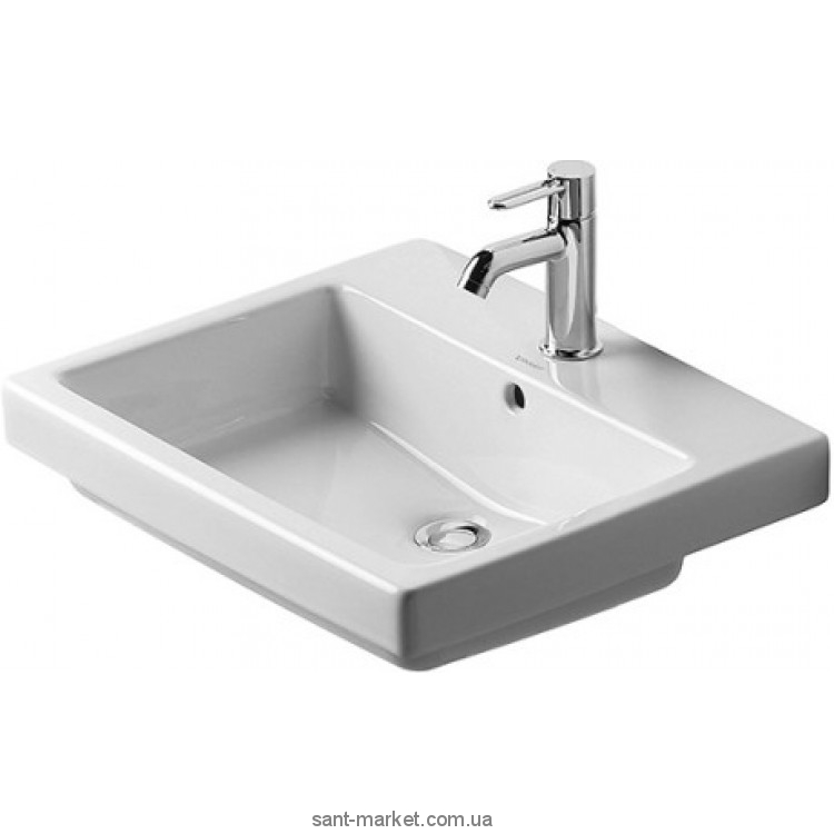 Раковина для ванної вбудована Duravit колекція Vero біла 031555000