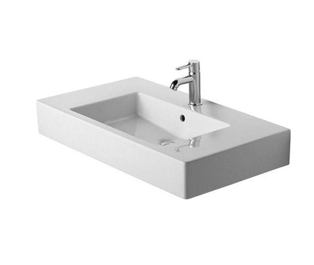 Раковина для ванной подвесная умывальник-столешница Duravit коллекция Vero белая 0329850000