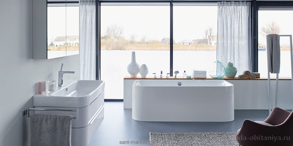Ванна акрилова прямокутна Duravit колекція Happy D.2 190х90х48 700315000000000