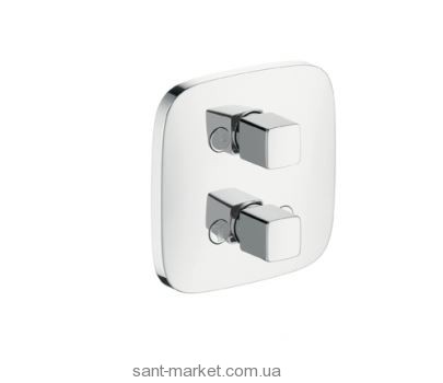 Hansgrohe Pura Vida Запорный/переключающий вентиль  хром\белый 15777400