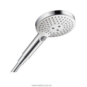 Душова лійка Hansgrohe колекція Raindance Select S хром / білий 26530400