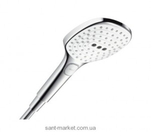 Душевая лейка Hansgrohe коллекция Raindance Select EcoSmart хром/белый 26521400