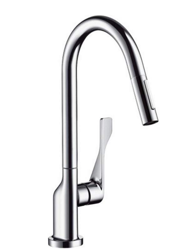 Смеситель для кухни с выдвижной лейкой Hansgrohe Citterio однорычажный 39835800