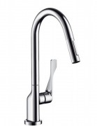 Смеситель для кухни с выдвижной лейкой Hansgrohe Citterio однорычажный 39835800