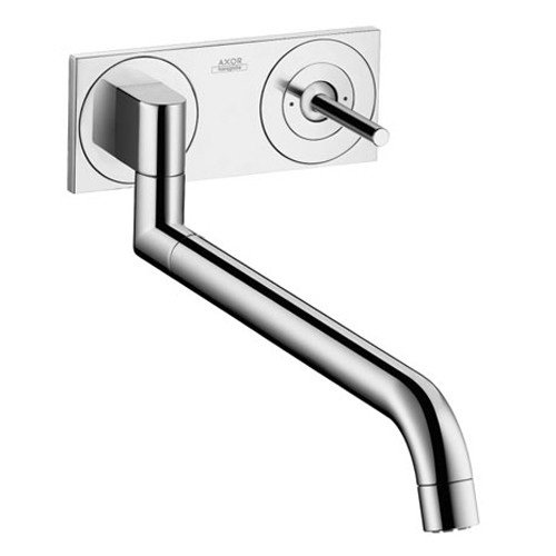 Смеситель для кухни Hansgrohe Axor Uno2 настенный на два отверстия 38815000