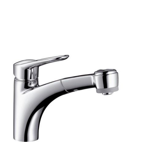 Змішувач для кухні з висувною лійкою Hansgrohe Metropol E змішувач 14842000