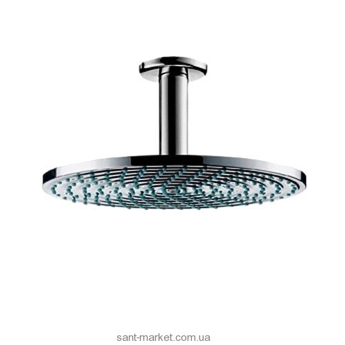 Верхний душ с тропическим душем Hansgrohe коллекция Raindance AIR EcoSmart хром 27463000