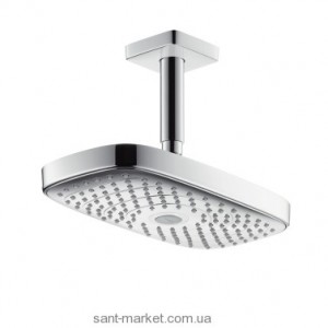 Верхний душ с тропическим душем Hansgrohe коллекция Raindance Select E хром 27384000