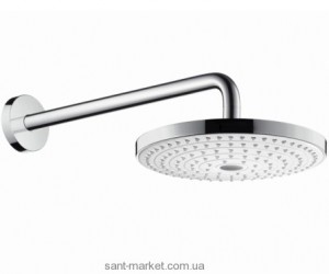 Верхній душ з тропічним душем Hansgrohe колекція Raindance Select S хром / білий 26466400