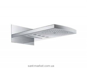 Верхний душ с тропическим душем Hansgrohe коллекция Raindance Rainfall хром/белый 28410400