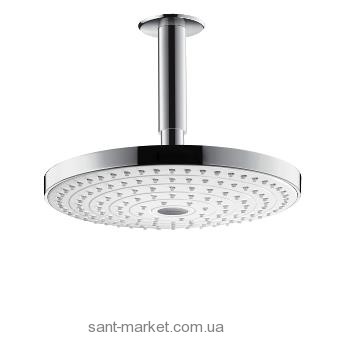 Верхний душ с тропическим душем Hansgrohe коллекция Raindance Select S хром/белый 26467400