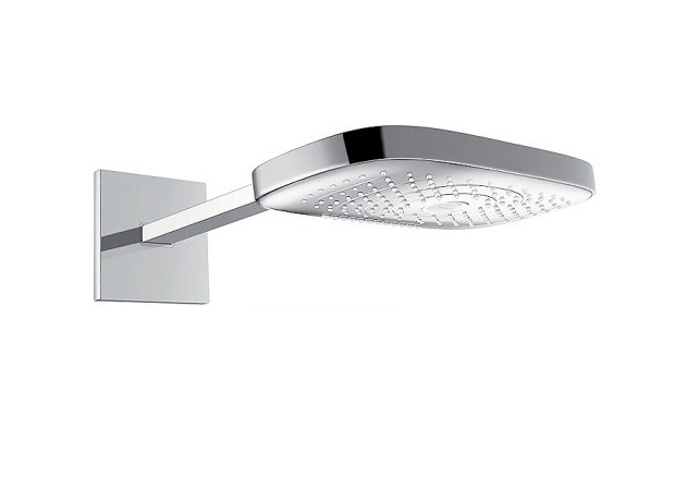 Верхній душ з тропічним душем Hansgrohe колекція Raindance Select E хром / білий 26468400