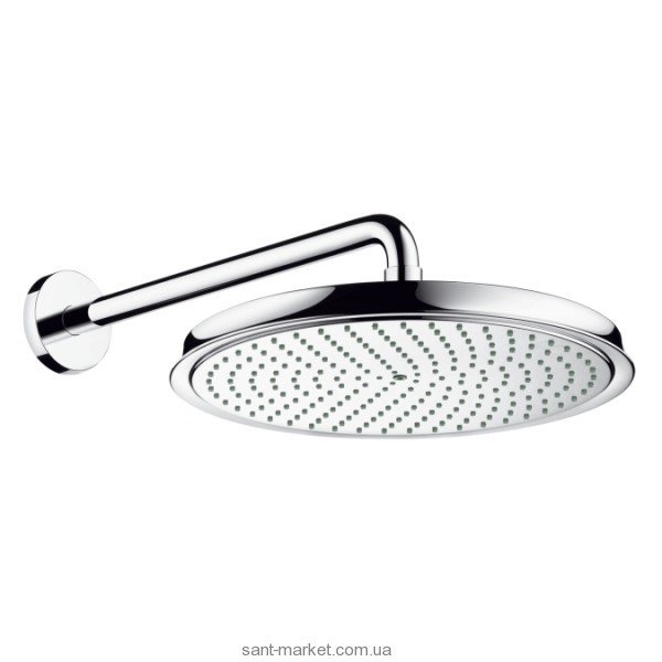 Верхний душ с тропическим душем Hansgrohe коллекция Raindance Classic AIR хром 27430000