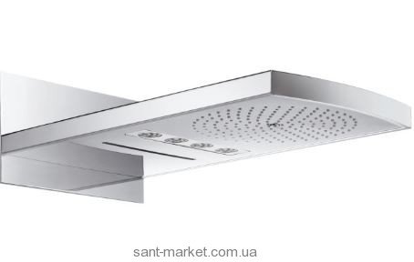 Верхній душ з тропічним і каскадним душем Hansgrohe колекція Raindance Rainfall хром 28410000