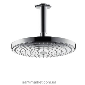Верхній душ з тропічним душем Hansgrohe колекція Raindance Select S хром 26467000