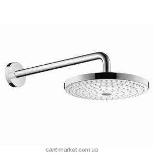 Верхний душ с тропическим душем Hansgrohe коллекция Raindance Select S EcoSmart хром/белый 26470400