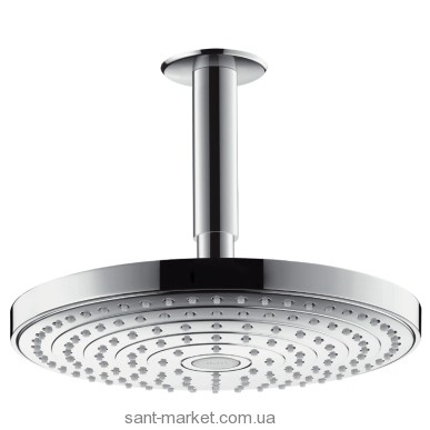 Верхний душ с тропическим душем Hansgrohe коллекция Raindance Select S EcoSmart хром 26469000