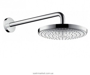 Верхній душ з тропічним душем Hansgrohe колекція Raindance Select S хром 27378000
