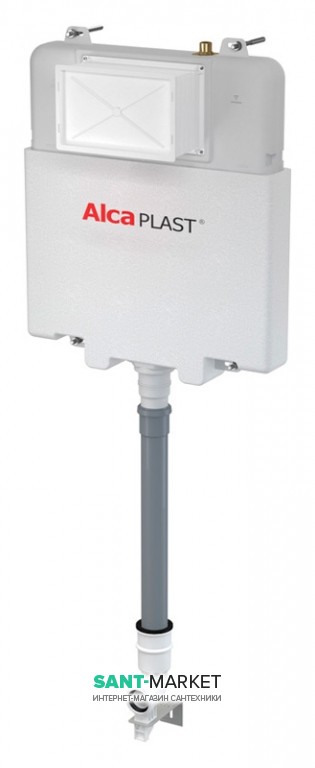 Сливной бачок скрытого монтажа AlcaPlast Basicmodul Slim пластик 48х56х8 A1112