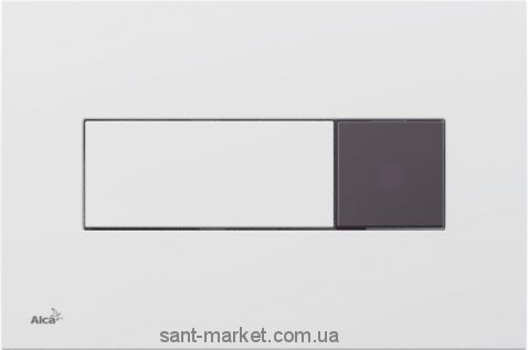 AlcaPlast Сенсорная кнопка управления металлическая  белая M370S