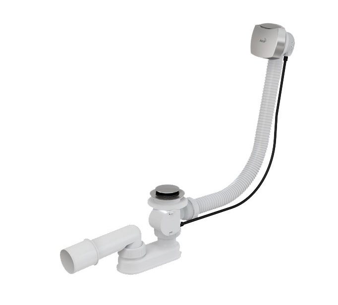 AlcaPlast Сифон для ванни автомат комплект хромований A51CR