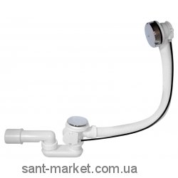 AlcaPlast Сифон для ванны автомат комплект хромированный A51CRM