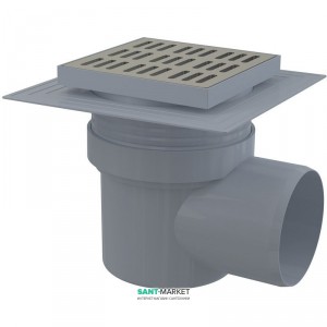 Cливной трап для душу AlcaPlast мокрий затвор вертикальний випуск 150x150 APV12