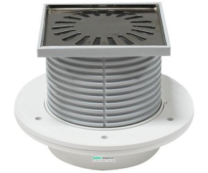 Cливной трап для душу AlcaPlast мокрий затвор прямої випуск 122х122 APV14