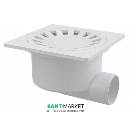 Cливной трап для душу AlcaPlast мокрий затвор бічній випуск 130 APV15