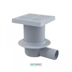 Cливной трап для душу AlcaPlast пластик з регульованою висотою горизонтальний випуск APV5211