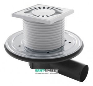 Сливной трап для душа AlcaPlast комбинированный затвор боковой выпуск 115х115 APV23