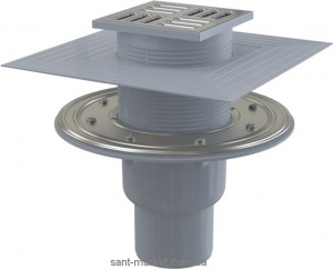 Cливной трап для підвальних приміщень AlcaPlast комбінований затвор прямої випуск APV2324
