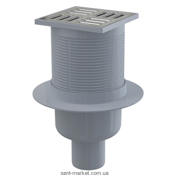 Трап для подвальный помещений AlcaPlast вертикальный  комбинированный затвор  105x105 APV32