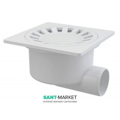 Cливной трап для душа AlcaPlast мокрый затвор боковой выпуск 130 APV15