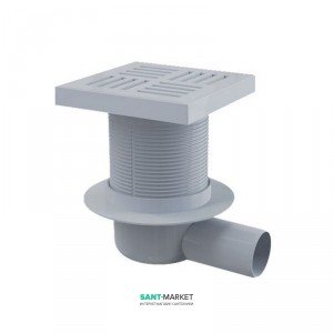 Cливной трап для душа AlcaPlast пластик с регулируемой высотой горизонтальный выпуск APV5211