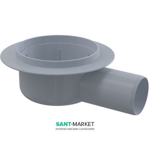 Тіло для зливного трапа AlcaPlast горизонтальний з мокрим затворів без насадки 150х150 APV7000