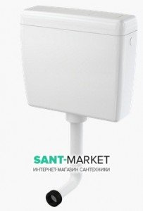 Сливной бачок для унитаза AlcaPlast подвесной пластик 39х44х12 A93-1/2