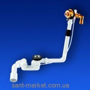 Sanit Сифон для ванны с функцией наполнения  хром 35.301.00.0000