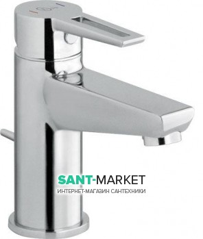 Змішувач для раковини одноважеля з донним клапаном Alpi SPA колекція City хром CI61376CR