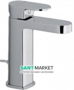 Змішувач для раковини одноважеля з донним клапаном Alpi SPA колекція Glam хром GL62376CR / S