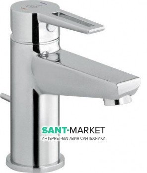 Смеситель для раковины однорычажный с донным клапаном Alpi SPA коллекция City  хром CI61376CR