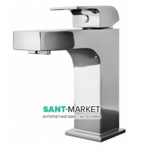 Смеситель для раковины однорычажный с донным клапаном Alpi SPA коллекция Una хром UN45176CR