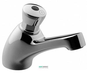 Змішувач для раковини порційний кнопковий Alpi SPA колекція Tender хром TR10LPCR