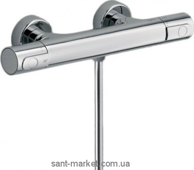Смеситель для душа настенный двухвентильный с термостатом Alpi SPA Glam хром GL62155CR