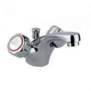 Змішувач для раковини двухвентильний з донним клапаном Fiore колекція Astro хром 14 0124 01