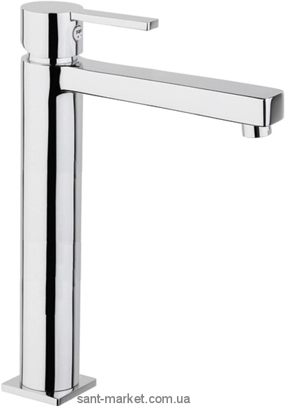 Смеситель для раковины однорычажный высокий с донным клапаном Fiore коллекция Katana хром 77CR7525