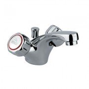 Смеситель для раковины двухвентильный с донным клапаном Fiore коллекция Astro хром 14 0124 01