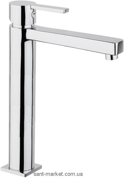 Смеситель для раковины однорычажный высокий с донным клапаном Fiore коллекция Katana хром 77CR7525