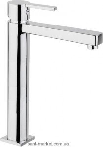Смеситель для раковины однорычажный высокий с донным клапаном Fiore коллекция Katana хром 77CR7525