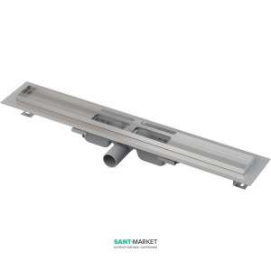 Жолоб водостічний AlcaPlast з сифоном і опорами без решітки APZ101-750